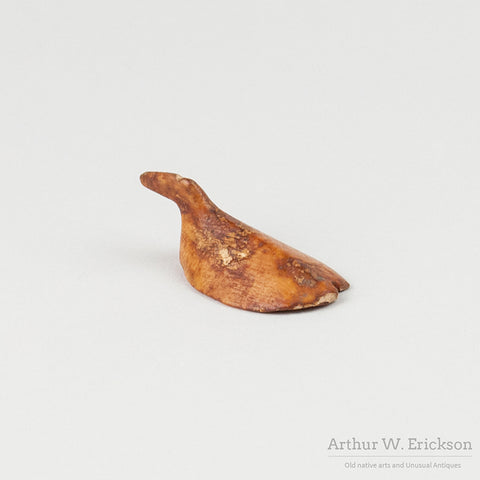 Excavated Walrus Ivory Game Bird_A