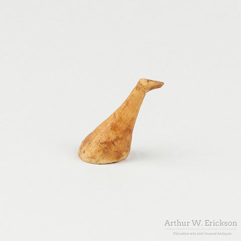 Tall Excavated Walrus Ivory Game Bird