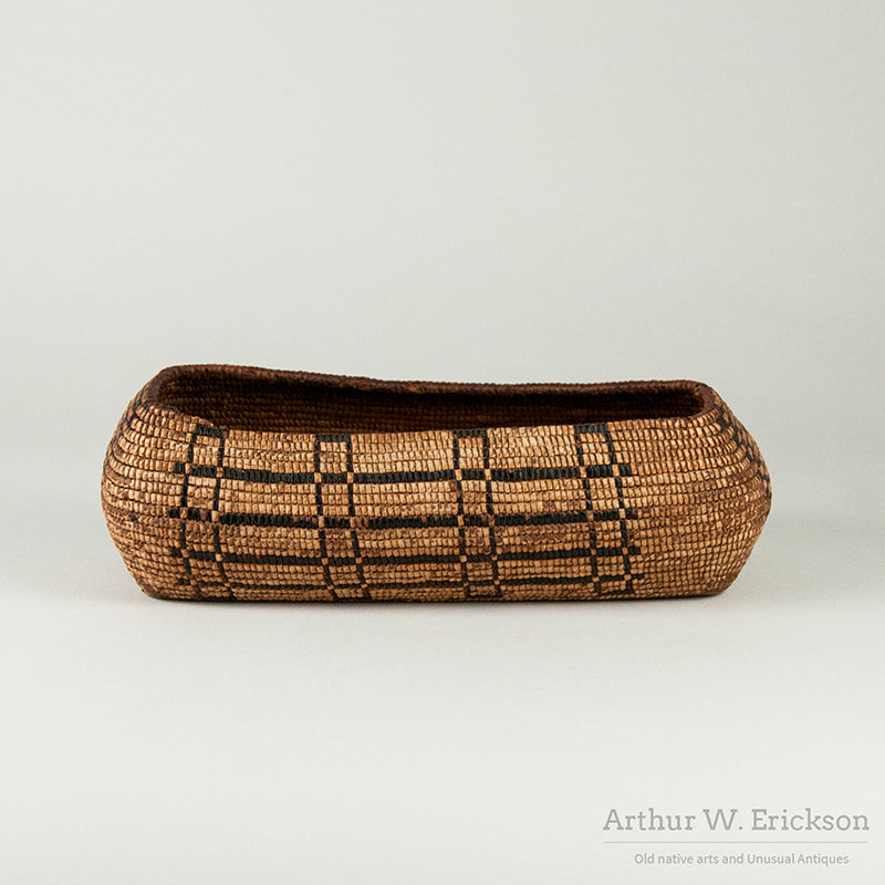 Cowiltz Fully Imbricated  Oval Basket