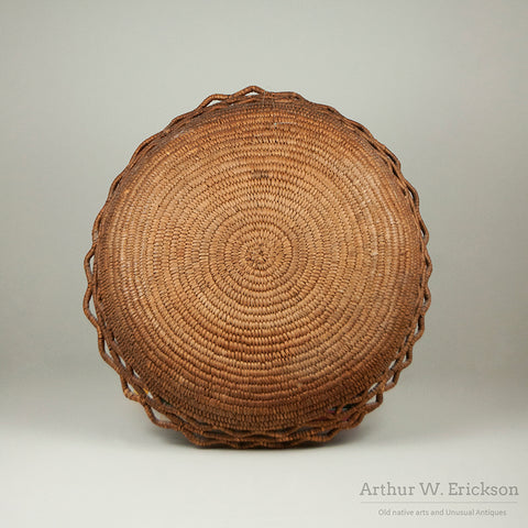 Fully Imbricated Puget Sound Basketry Tray