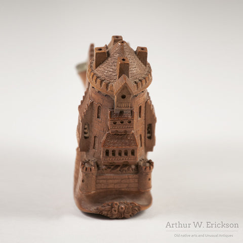 German Wood Carved Castle Pipe - Arthur W. Erickson - 7