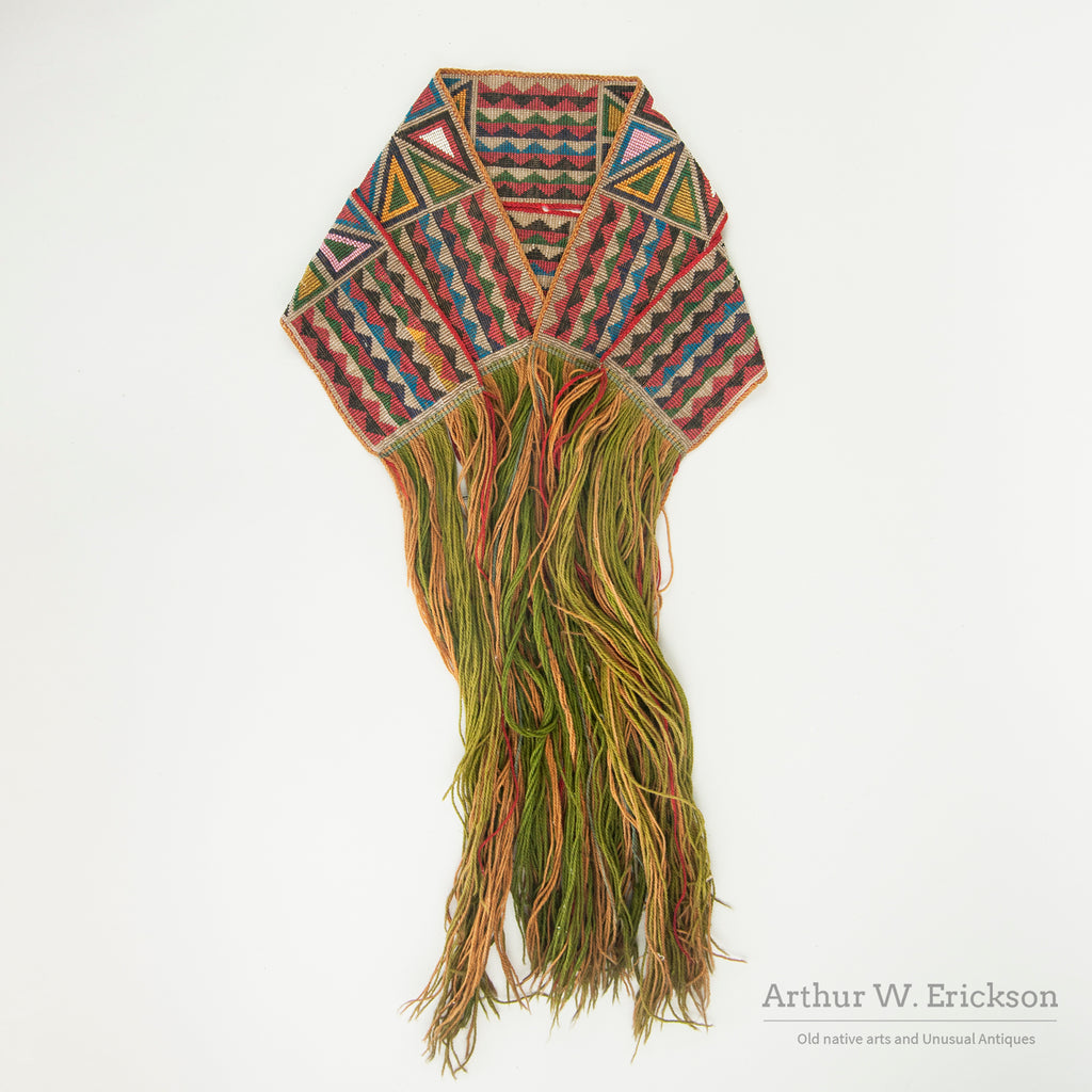 Native Garters Beautiful Pair of 19th Century Great Lakes Garters