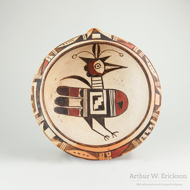Hopi Pottery Bowl by Leah Nampeyo (1928-1974)