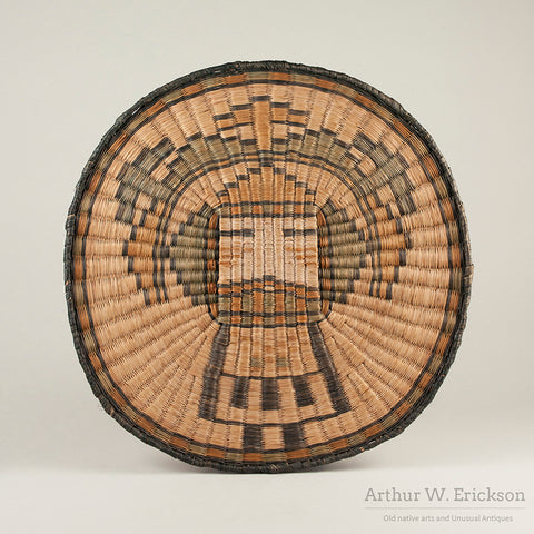 Hopi Kachina Figure Wicker Plaque