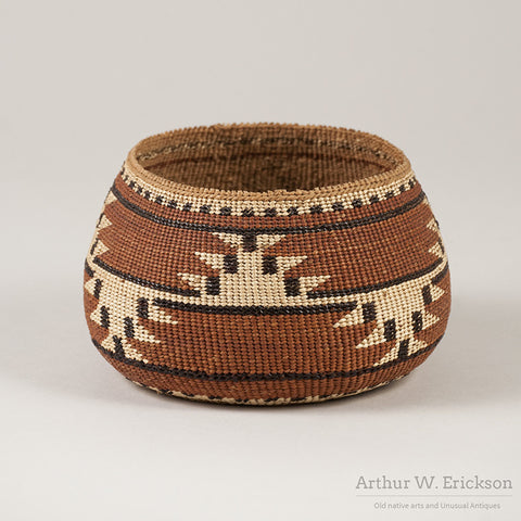 Karok Basket with Reflective pattern