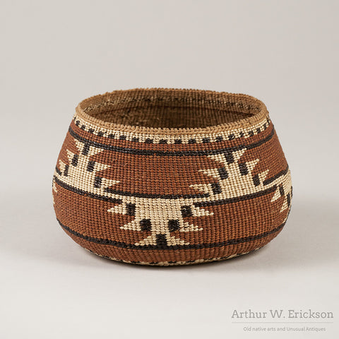 Karok Basket with Reflective pattern