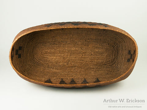 Large Oval Mission Basket