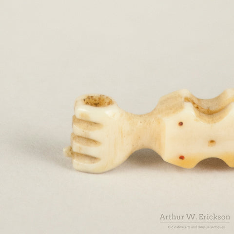 Figural Victorian Walrus Ivory toothpick
