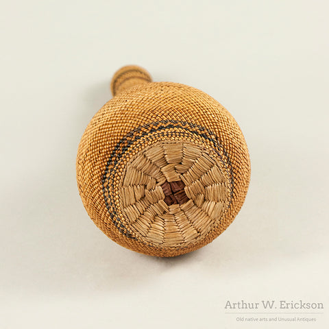 Makah Lidded Basketry covered Bottle