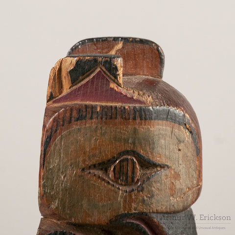 Tlingit Polychrome Model Totem Pole - Arthur W. Erickson - 7