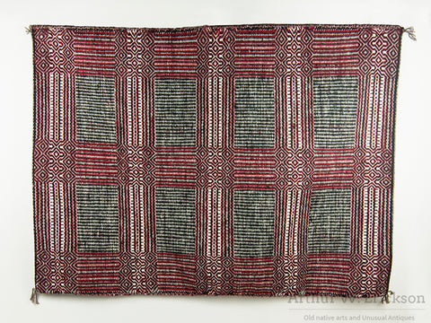 Double Face Navajo Yei Rug by Lucy Wilson