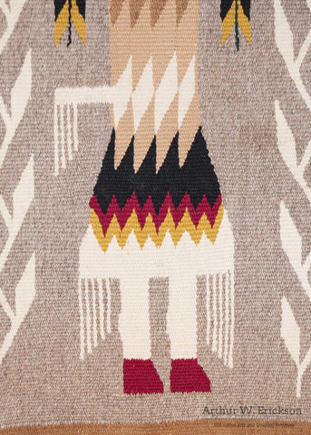 Navajo Five Figure Yei Rug - Arthur W. Erickson - 4