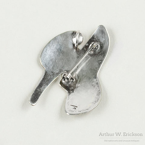Northwest Coast Hummingbird Silver Pin