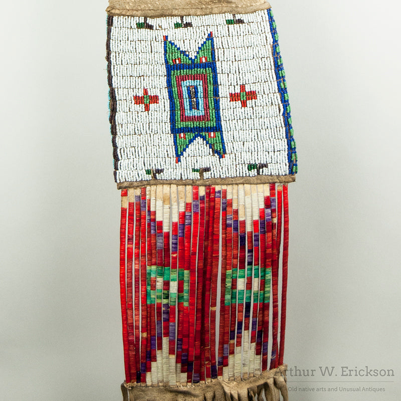 Native American Pipe Bag with beadwork and porcupine quill - Mandan/Ar –  The Sundance Gallery
