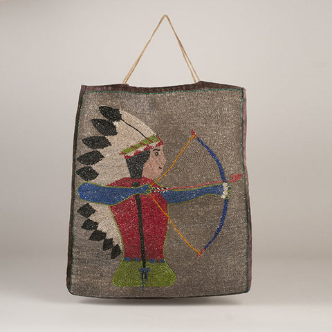Plateau Beaded Bag With Brave Shooting Arrow - Arthur W. Erickson - 1