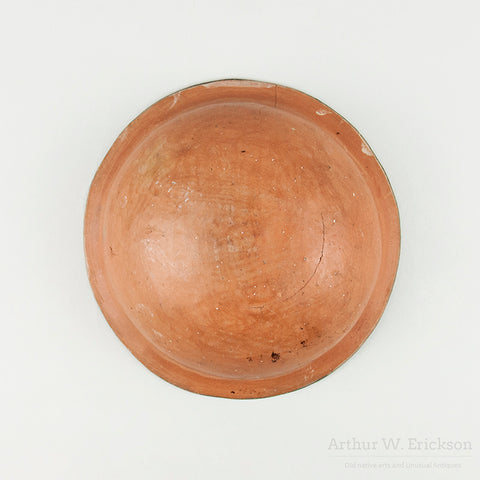 Early San Ildefonso Polychrome Pottery Bowl