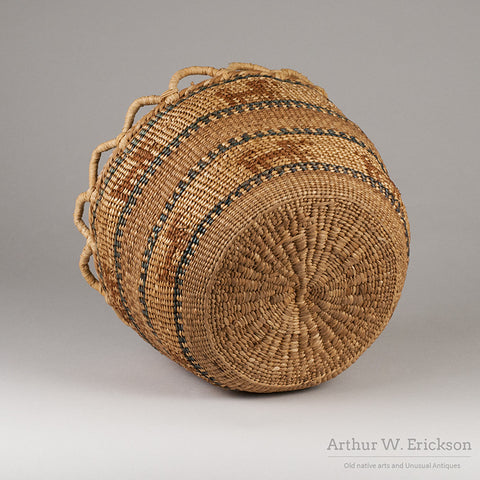 Quinault Basket with Dogs - Arthur W. Erickson - 8