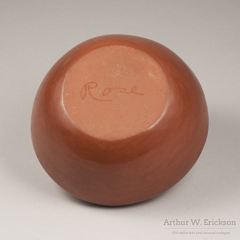 San Ildefonso Carved Redware Olla by Rose Gonzales (1900-1989) - Arthur W. Erickson - 7