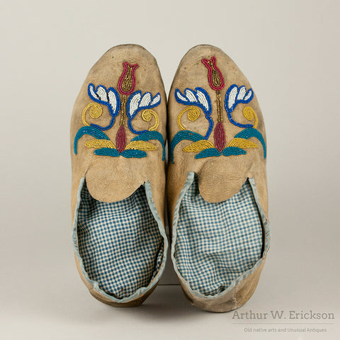 Santee Sioux Beaded Moccasins