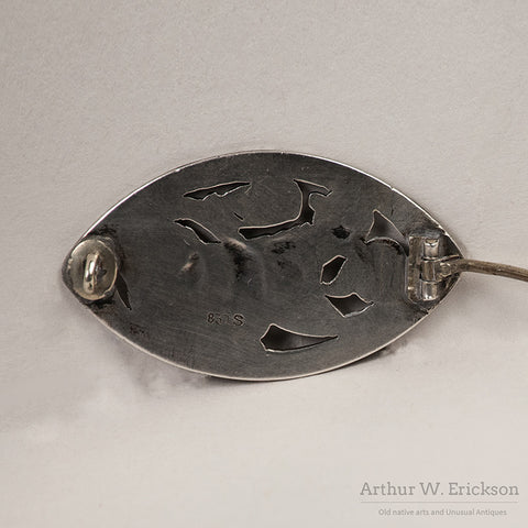 Norwegian Silver Pin - Arthur W. Erickson - 3