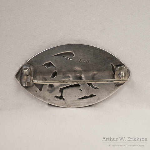 Norwegian Silver Pin - Arthur W. Erickson - 4