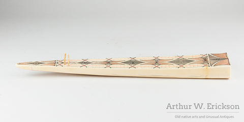 Scrimshawed Cribbage Board by Clyde Kookok