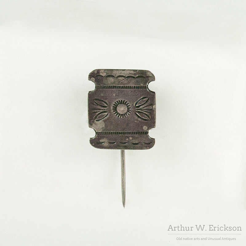 Rare Navajo Silver Manta Pin
