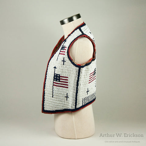 Sioux Child's Vest with Eight Flags