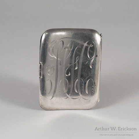 Unger Brothers Sterling Silver Cigarette Case - Arthur W. Erickson - 4