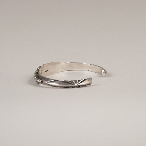 UITA Navajo Sterling Silver and Turquoise Bracelet - Arthur W. Erickson - 5