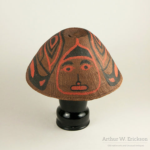 Nuu-chah-nulth Painted Rain Hat