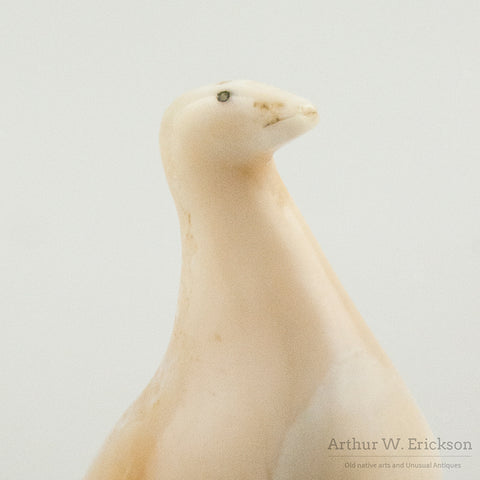 Walrus Ivory Carved Goose