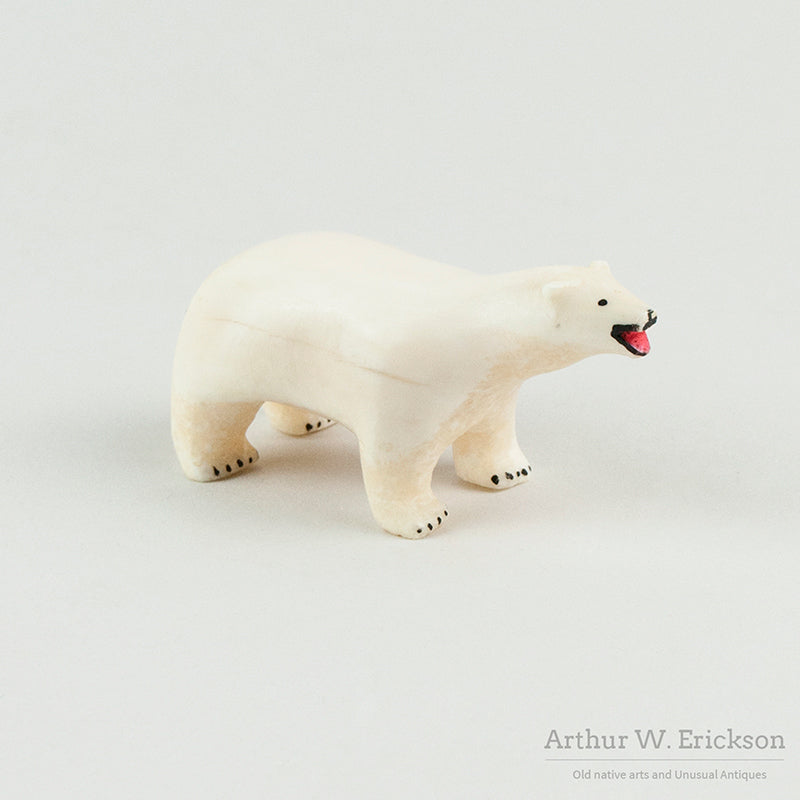 Walrus Ivory Carved Polar Bear