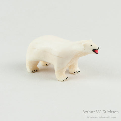 Walrus Ivory Carved Polar Bear