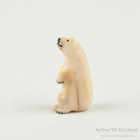 Walrus Ivory Sitting Polar Bear