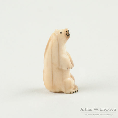 Walrus Ivory Sitting Polar Bear