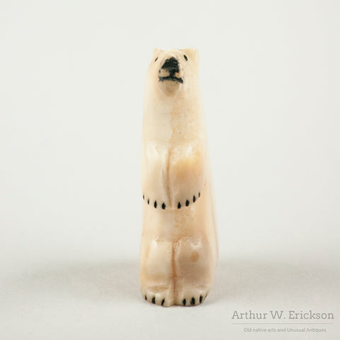 Walrus Ivory Sitting Polar Bear