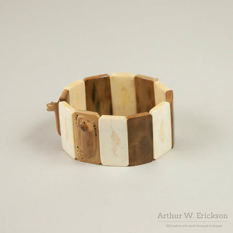 Carved Walrus Ivory Expansion Bracelet