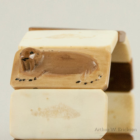 Carved Walrus Ivory Expansion Bracelet