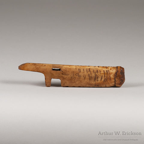 Excavated Eskimo Ivory Drum Handle - Arthur W. Erickson - 7
