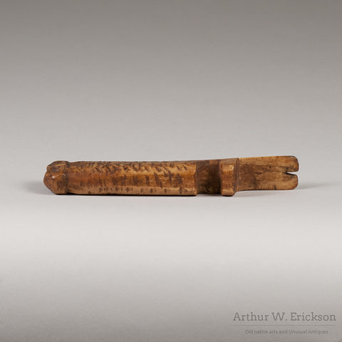 Excavated Eskimo Ivory Drum Handle - Arthur W. Erickson - 10