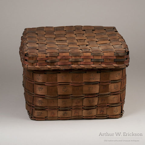 Eastern Algonkian Plaited Wood-Splint Basket - Arthur W. Erickson - 1