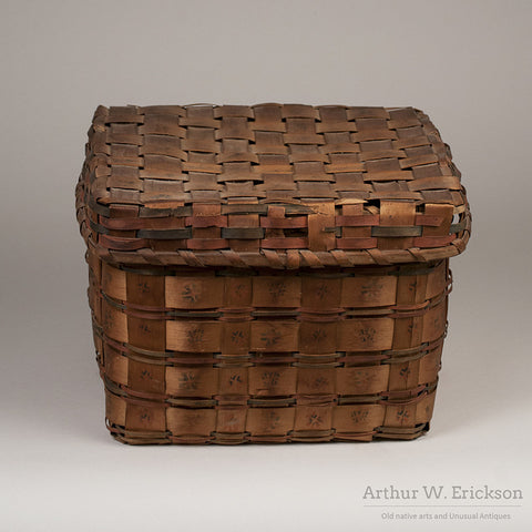 Eastern Algonkian Plaited Wood-Splint Basket - Arthur W. Erickson - 2