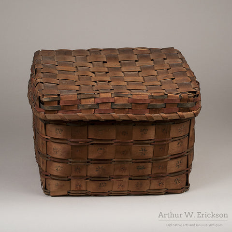 Eastern Algonkian Plaited Wood-Splint Basket - Arthur W. Erickson - 3