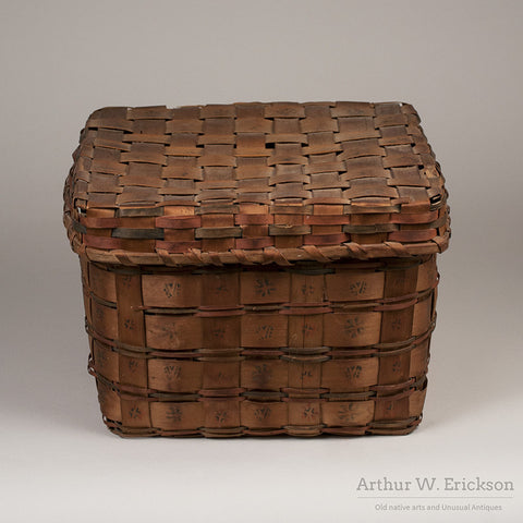 Eastern Algonkian Plaited Wood-Splint Basket - Arthur W. Erickson - 4