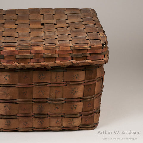 Eastern Algonkian Plaited Wood-Splint Basket - Arthur W. Erickson - 5