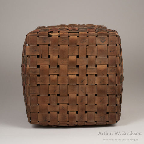 Eastern Algonkian Plaited Wood-Splint Basket - Arthur W. Erickson - 6