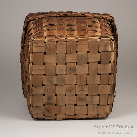 Eastern Algonkian Plaited Wood-Splint Basket - Arthur W. Erickson - 8