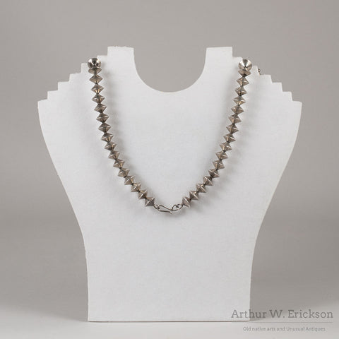 Silver Squash Blossom Necklace - Arthur W. Erickson - 3