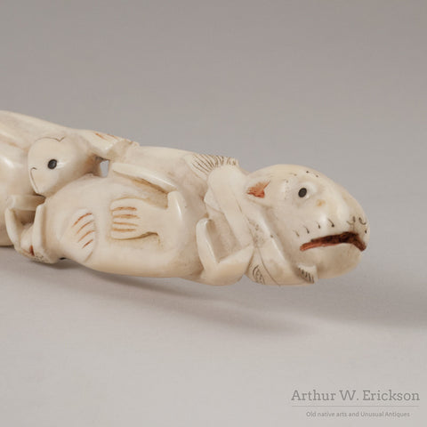 Nunivak Carved Tusk - Arthur W. Erickson - 8